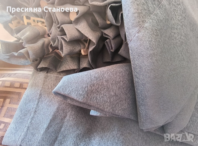 Два броя завеси в синьо , снимка 8 - Пердета и завеси - 52532311