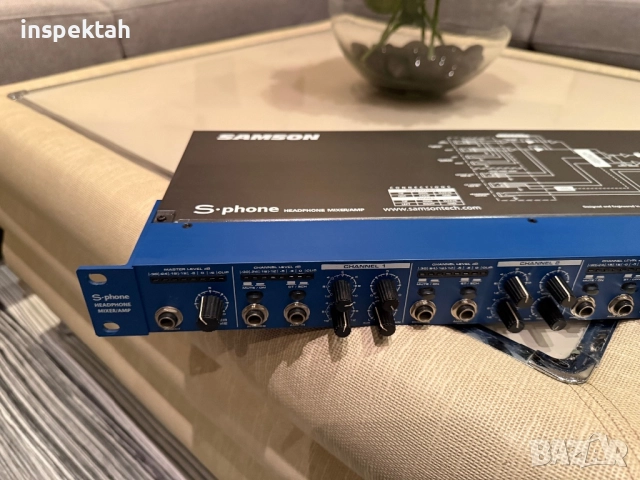 SAMSON S-PHONE - HEADPHONE MIXER/AMPLIFIER, снимка 2 - Ресийвъри, усилватели, смесителни пултове - 52497450