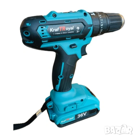 Винтоверт -36 V, 8.00 AH LI-ION, 52NM, 13MM нов акумулаторен винтоверт, снимка 7 - Винтоверти - 43982696