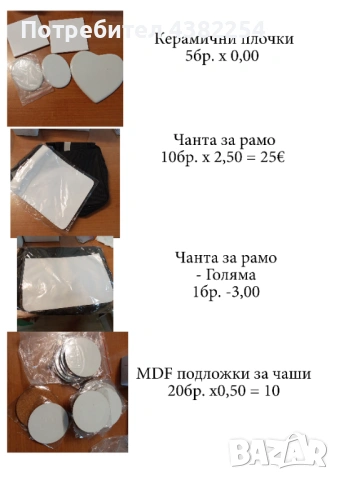 Ключодържатели, чанти, подложки за чаши за сублимация, снимка 4 - Други - 53508284