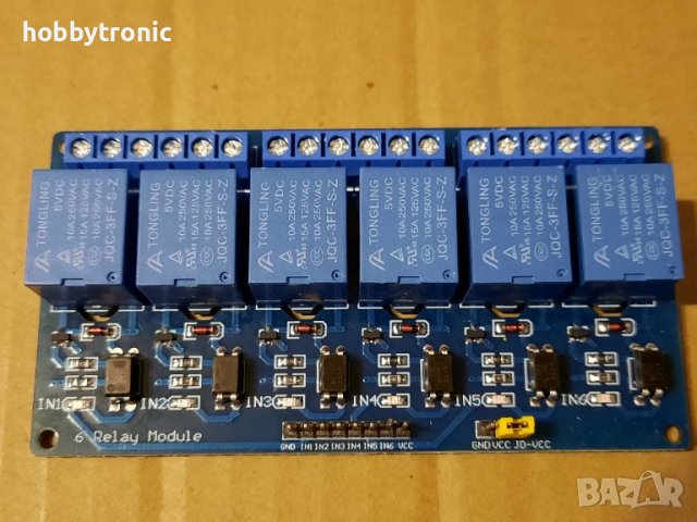 Модули с 1/2/4/6/8 релета за Arduino, снимка 8 - Друга електроника - 31803809