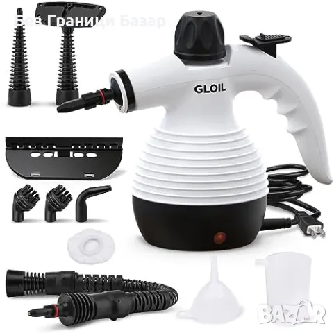 Нов Ръчен парочистач с 10 аксесоара за мебели, кухни и автомобили почистване