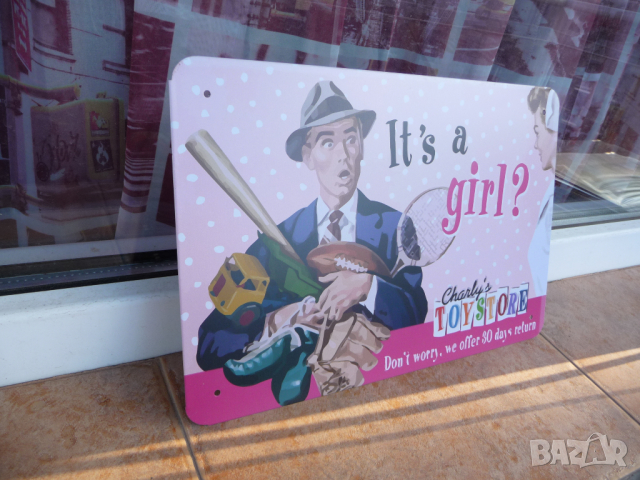 Метална табела разни Магазин за играчки камион тенис топка момче момиче, снимка 2 - Декорация за дома - 44767649