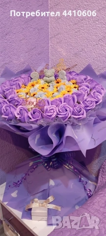 Ръчно изработен светещ ароматен букет , снимка 7 - Декорация за дома - 53658471