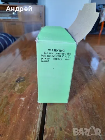 Стар електрически звънец Makroton, снимка 4 - Антикварни и старинни предмети - 50106271