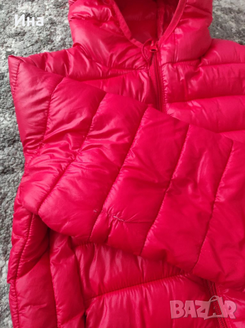 Червено преходно яке р-р 134/140 см., снимка 6 - Детски якета и елеци - 36337728