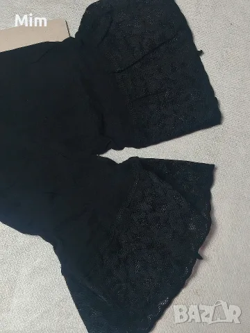  Резервирани Hunkemaller L/XL 30 den Дамски черни чорапи с дантела , снимка 5 - Бельо - 56027000