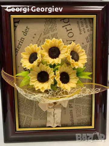 Цветя изработени с глицеринов ароматен сапун , снимка 10 - Декорация за дома - 48659911