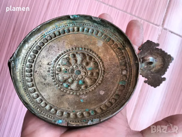 Голяма сребърна пафта, снимка 6 - Антикварни и старинни предмети - 47902371