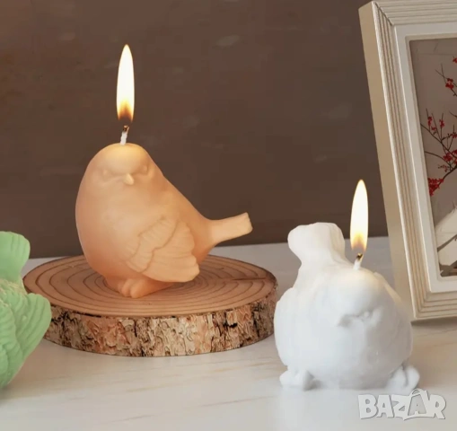 Молдове комплект птици два вида + аксесоари за свещи , снимка 5 - Форми - 53039684