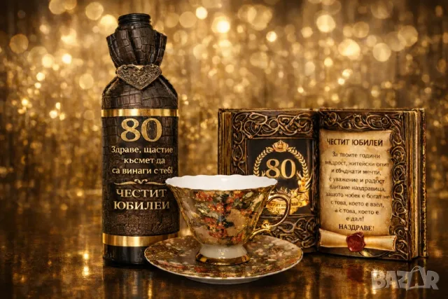 Подаръци за 50 години юбилей и кръгли годишнини 60, 70, 80, 90 години, снимка 16 - Подаръци за юбилей - 56033320