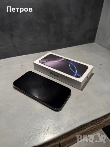КАТО НОВ Iphone 16 Pro  256 GB Black Titanium, снимка 5 - Apple iPhone - 53156309
