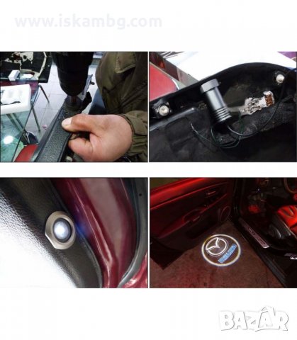 LED ЛОГО ПРОЕКТОР ЗА BMW, AUDI, MERCEDES, VW, OPEL - КОД 1063