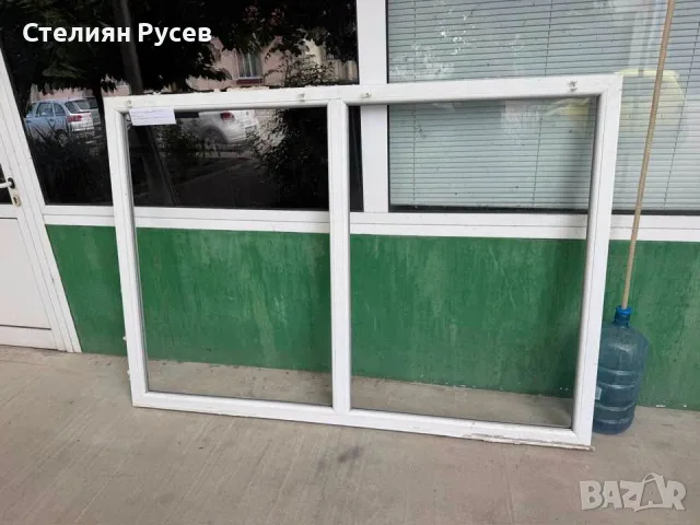 310822  ПВЦ PVC дограма прозорец 145 /206 см 112 евро mz - един отварям прозорец , с комарник , вътр, снимка 5 - Дограми - 55888584