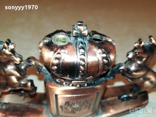 МЕТАЛНА ЗАПАЛКА С КОНЕ-ВНОС ФРАНЦИЯ 0402221247, снимка 10 - Колекции - 35669537