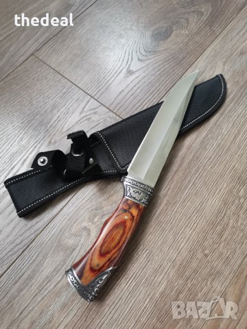 Ловен нож с орнаменти/Русия , снимка 6 - Ножове - 41460863