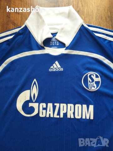 Adidas SCHALKE 2007 2008 HOME FOOTBALL SHIRT - мъжка футболна тениска