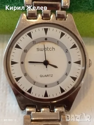 Модерен мъжки часовник Swatch Swiss Quartz стил и елегантност 33267, снимка 3 - Мъжки - 55878134
