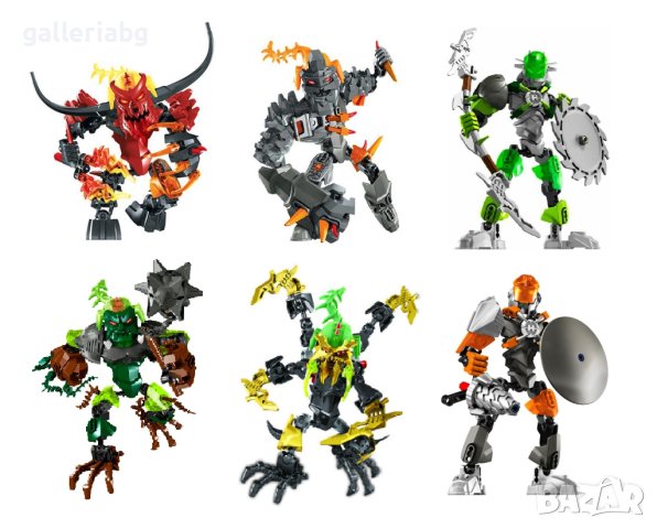 Много конструктори от анимацията Hero Factory