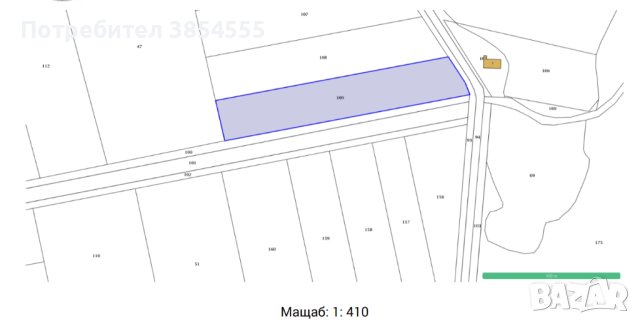 Земя, Поземлен имот село Скутаре - 5439 кв.м., снимка 3 - Земеделска земя - 42376925