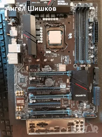 Gigabyte Z170 GA-Z170XP-SLI + I7-6700k 4000MHz 4200MHz(turbo) L2-1MB L3-8MB Socket 1151, снимка 1