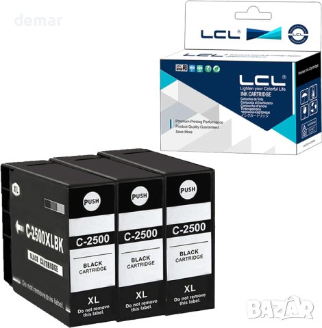 LCL съвместима касета с мастило PGI-2500 за Canon - 3 бр.