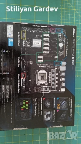 Asrock Q270 pro BTC+, снимка 2 - Дънни платки - 51289748