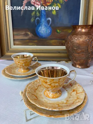 Два тройни сета полски порцелан Zaklady Porcelany  в отлично състояние., снимка 10 - Сервизи - 50407270