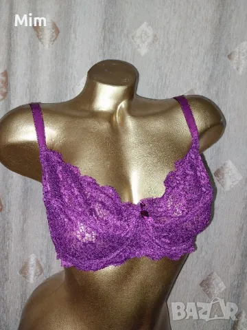 Collection 105 C Дантелен сутиен бордо , снимка 4 - Бельо - 47899323