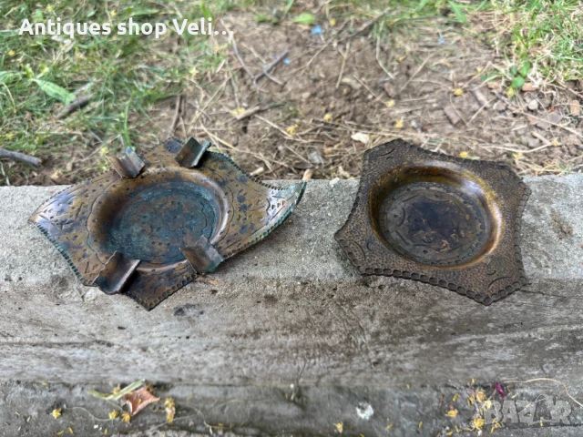 Стари бронзови пепелници №7032 , снимка 1