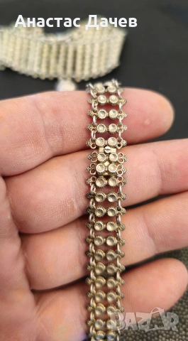 Стари Сребърни гривни, снимка 4 - Гривни - 53795251