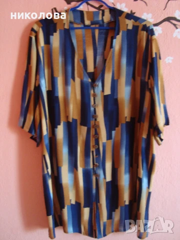 Дамска риза с къс ръкав, снимка 2 - Ризи - 51335543