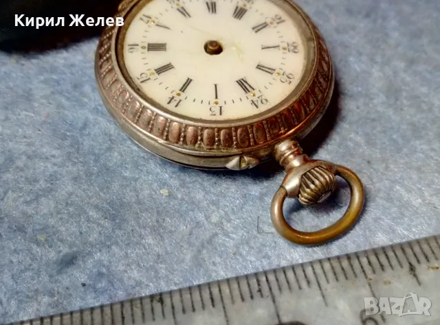 Стар СРЕБЪРЕН ДЖОБЕН ЧАСОВНИК СРЕБРО 800 СТИЛНА ОРНАМЕНТИКА с ПОЗЛАТА 48397, снимка 8 - Антикварни и старинни предмети - 48034917