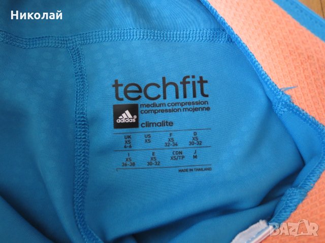 adidas Techfit Print 1 Capri, снимка 8 - Клинове - 33897726