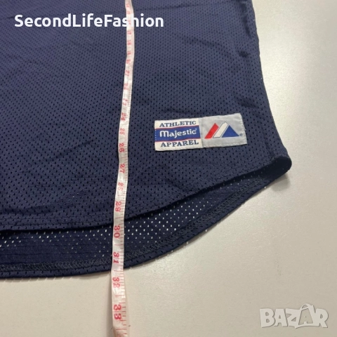 Винтидж тениска Majestic Mesh Jersey #29 2XL Произведено в САЩ Audioworks Athletic Рядка тениска, снимка 5 - Тениски - 52283038