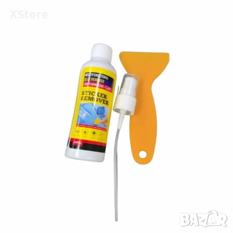 Премахващ спрей за стикери и лепила с инструмент за стъргане – 120мл, снимка 2 - Аксесоари и консумативи - 52483426