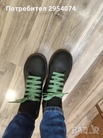 естествена кожа 39номер в зелено 36лв, снимка 5 - Дамски боти - 48730851