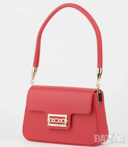 Малка дамска кожена чанта с тик-так закопчаване, снимка 8 - Чанти - 52864360