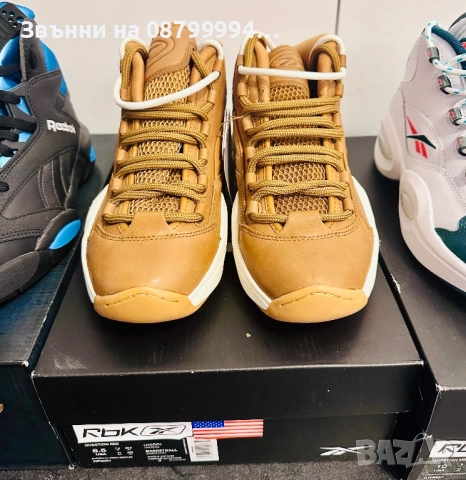 Маратонки SNS x Reebok Question Mid Sneakers, снимка 12 - Маратонки - 46535222