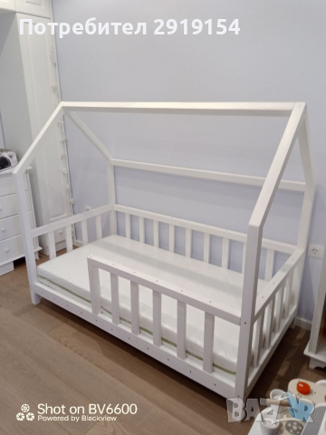 Детско легло тип къщичка, снимка 3 - Мебели за детската стая - 36383944