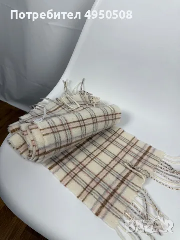Шал от вълна и кашмир „Plaid“ на Cristina Chiti, произведен в Италия, снимка 7 - Шалове - 56154214
