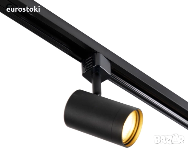 Qazqa  Jeana - Модерна алуминиева 1-фазна шинна осветителна система с 10 лампови точки, дължина 476 , снимка 5 - Лампи за таван - 52030396