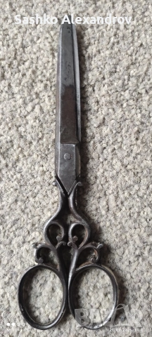 Антикварни фризьорски ножици L.Leikauf - Solingen, около 1900 година, снимка 8 - Антикварни и старинни предмети - 53577216