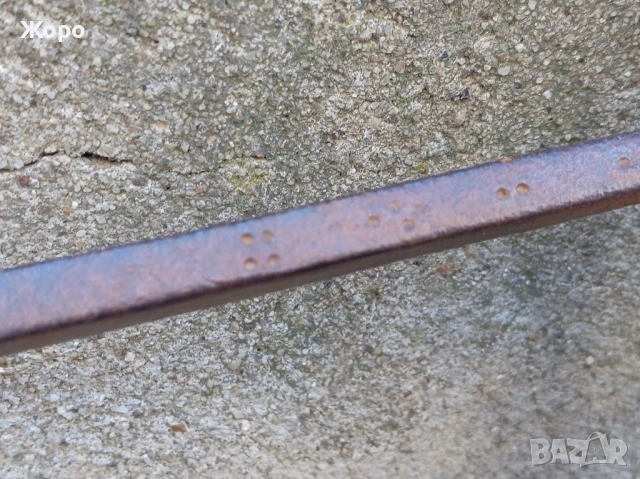 Османски кантар с топуз в Оки кована брадва и кука, снимка 2 - Антикварни и старинни предмети - 52263612