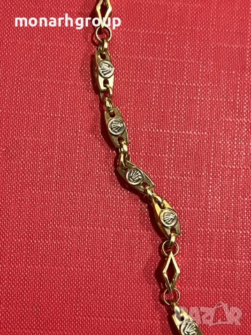 Златен ланец, снимка 2 - Колиета, медальони, синджири - 53691525