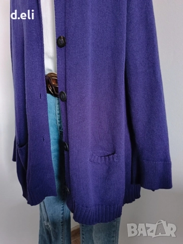 IRIS VON ARNIM Original Size L 100% Кашмир Дълга жилетка, снимка 3 - Жилетки - 51716702