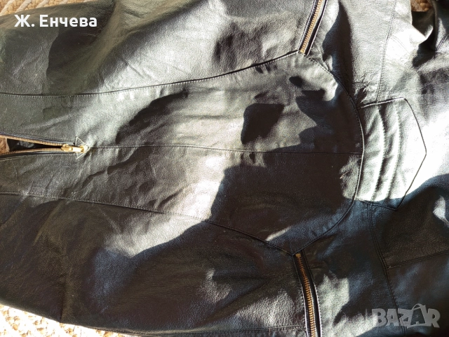 стилна рокля от естествена кожа, снимка 5 - Рокли - 52845666