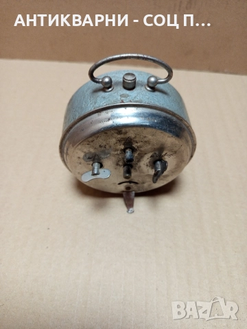 Соц Стар Български Часовник Будилник Родина. , снимка 5 - Антикварни и старинни предмети - 52381694