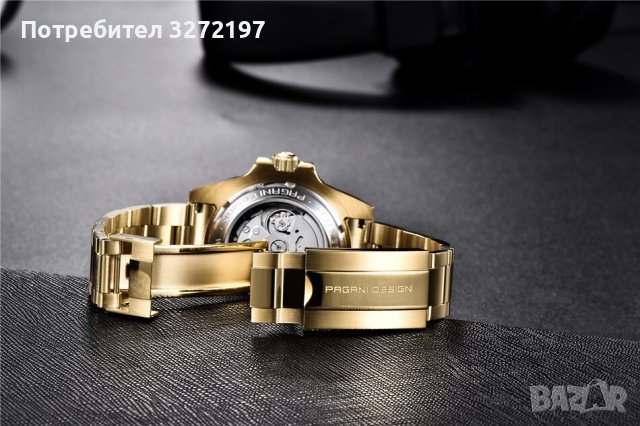 PAGANI DESIGN автоматичен часовник с Японски маханизъм SEIKO NH35,стъкло сапфир,водоустойчив, снимка 7 - Мъжки - 41544831