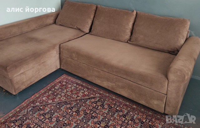 Деван ъглов , снимка 2 - Дивани и мека мебел - 53753064